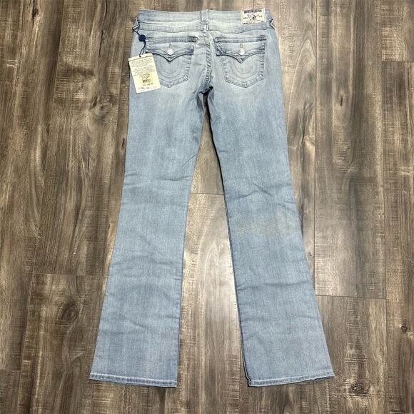 True Religion Women's Bootcut Jeans Size 29 Blue Medium Wash Denim - Picture 1 of 9